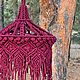 Светильник-абажур макраме. Люстры. Veranda.decor. Интернет-магазин Ярмарка Мастеров.  Фото №2