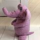 Order felt toy: Pink elephant. colorlight (colorlight). Livemaster. . Felted Toy Фото №3