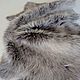 Natural fur - Tuscan gray-brown with pronounced gray hair. Fur. tarzderi. My Livemaster. Фото №4
