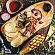 ДОСКА для подачи СТЕЙКА и сложных блюд "JUST A MEAT", Тарелки, Москва,  Фото №1