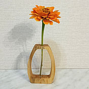 Для дома и интерьера handmade. Livemaster - original item A vase for dried flowers with a test tube.A vase made of solid pine.. Handmade.