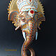 Lord Ganesha - Wooden - Handmade - Beaded - Hand-painted. Pictures. Macrobiser (Inna Rogacheva). Ярмарка Мастеров.  Фото №5