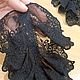 Элегантное жабо из черного кружева, стильный подарок. Жабо. VictorianMourning. Ярмарка Мастеров.  Фото №6