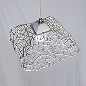Для дома и интерьера handmade. Livemaster - original item Openwork in square ceiling pendant light. Handmade.