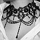 Order Lace necklace stand of beads 'Mylene Farmer' 3 options. Beaded jewelry by Mariya Klishina. Livemaster. . Necklace Фото №3