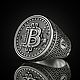 Перстень"Bitcoin" из серебра с чернением. Кольцо-печатка. FANTASY JEWELS. Ярмарка Мастеров.  Фото №6