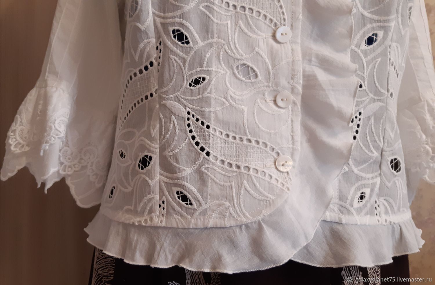 Блузка для девочки батистовая SP3228 - белый (Н)