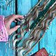 Дреды на заколках с косами и кудрями. Заколки. Wuka.Dreads. Ярмарка Мастеров.  Фото №4