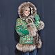 Order Jacket with a hood and a silver fox. National Brand. Livemaster. . Outerwear Jackets Фото №3