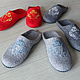 Felted slippers with embroidery. Slippers. Saenko Natalya. Online shopping on My Livemaster.  Фото №2