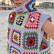 Одежда handmade. Livemaster - original item vests: Avital Poncho Vest