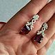 Серьги:Узор с камнем. Серьги классические. Светлана Silver&Jewel. Ярмарка Мастеров.  Фото №6