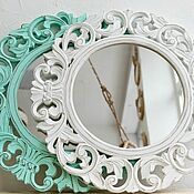 Для дома и интерьера handmade. Livemaster - original item Mirror in carved frame 