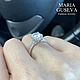 Кольцо серебро 925 пробы с фианитами бриллиантовой огранки. Кольца. MARIA GUSEVA Fashion Jewelry. Ярмарка Мастеров.  Фото №4