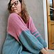 Delicate angora sweater pink and blue. Sweaters. svetlana-sayapina. Online shopping on My Livemaster.  Фото №2