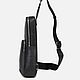 Order Men's sling bag, made of genuine polished sea stingray leather. SHOES&BAGS. Livemaster. . Crossbody bag Фото №3