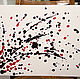 Абстракция Red And Black акрил стильная картина. Картины. Semiglazova Anna. Ярмарка Мастеров.  Фото №4
