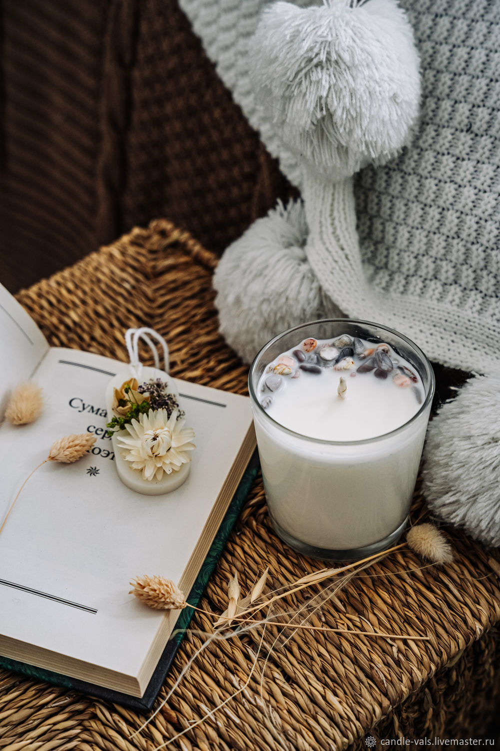 Контейнерная свеча ручной работы из натурального соевого воска в ...