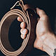 Кожаный ремень Ash Bridle Dark Stain. Ремни. FASCA. Ярмарка Мастеров.  Фото №4