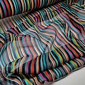 Материалы для творчества handmade. Livemaster - original item Fabric, silk creche chiffon. Colors of summer. Handmade.