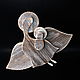 Figure of wood: Angel with baby. Madonna, Souvenirs3, Pushkino,  Фото №1