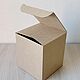 Коробка 10x10x11,5 см, крафт, микрогофрокартон. Коробки. Master-Pack. Интернет-магазин Ярмарка Мастеров.  Фото №2