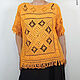 Trendy Crochet T-shirt Muy buen amarillo. T-shirts. talking-sweater. Online shopping on My Livemaster.  Фото №2