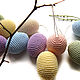 Easter Egg Set 6 pieces 6 cm knitted Pastel colors. Interior elements. BarminaStudio (Marina)/Crochet (barmar). My Livemaster. Фото №5