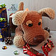 Toy dog knitted from plush yarn dog toy symbol of the year. Stuffed Toys. vyazunchiki-lz (vyazunchiki-lz). My Livemaster. Фото №5