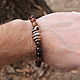 Pulsera de ojo de tigre-SHAKE. Bead bracelet. Mint Tiger (MintTiger). Интернет-магазин Ярмарка Мастеров.  Фото №2