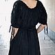 Boho Arabella dress made of cotton sewing summer black. Dresses. PolMary. My Livemaster. Фото №6