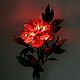 Order Flower-night light 'Terry peony' in red. Elena Krasilnikova. Livemaster. . Nightlights Фото №3