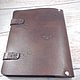 Order Notebook made of leather on rings Everything is possible. Tatiana (Leather bracelets). Livemaster. . Notebooks Фото №3