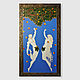 A bright modern interior painting of Adam and Eve in the Garden of Eden, Pictures, Moscow,  Фото №1