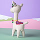 Alpaca llama knitted mallow with rose, bells and ethnic blanket. Stuffed Toys. Вязаные игрушки - Ольга (knitlandiya). My Livemaster. Фото №4