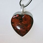 Украшения handmade. Livemaster - original item Amber Heart pendant made of natural amber female male. Handmade.