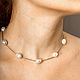  с барочным жемчугом. Чокер. Sabira Jewelry. Ярмарка Мастеров.  Фото №5