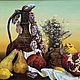 Painting 'Still life with dried persimmon' / oil. Decorated, Pictures, Krasnodar,  Фото №1