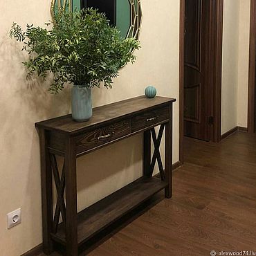 Мебель ручной работы. Ярмарка Мастеров - ручная работа Консоль из массива. Handmade.