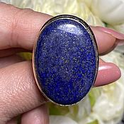 Украшения handmade. Livemaster - original item A silver ring inlaid with natural lapis lazuli. Handmade.