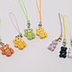 Детский брелок "Мишка" для телефона, подарок на 8 марта. Брелок. Gleamnight jewelry. Ярмарка Мастеров.  Фото №4