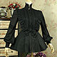 Victorian Gothic Black Blouse Shirt. Blouses. lacegarden. Интернет-магазин Ярмарка Мастеров.  Фото №2
