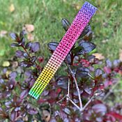 Украшения handmade. Livemaster - original item Hair clip with multicolored rhinestones. Handmade.