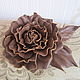 Brooch-pin: Brooch (hairpin) MILK CHOCOLATE. Brooches. Alla Flowers. Online shopping on My Livemaster.  Фото №2