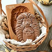 Для дома и интерьера handmade. Livemaster - original item Gingerbread board Hedgehog Prosha. Gingerbread form. Handmade.