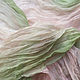 Batik stole 'Dusty rose and pistachio' natural silk. Wraps. Silk Batik Watercolor ..VikoBatik... My Livemaster. Фото №6