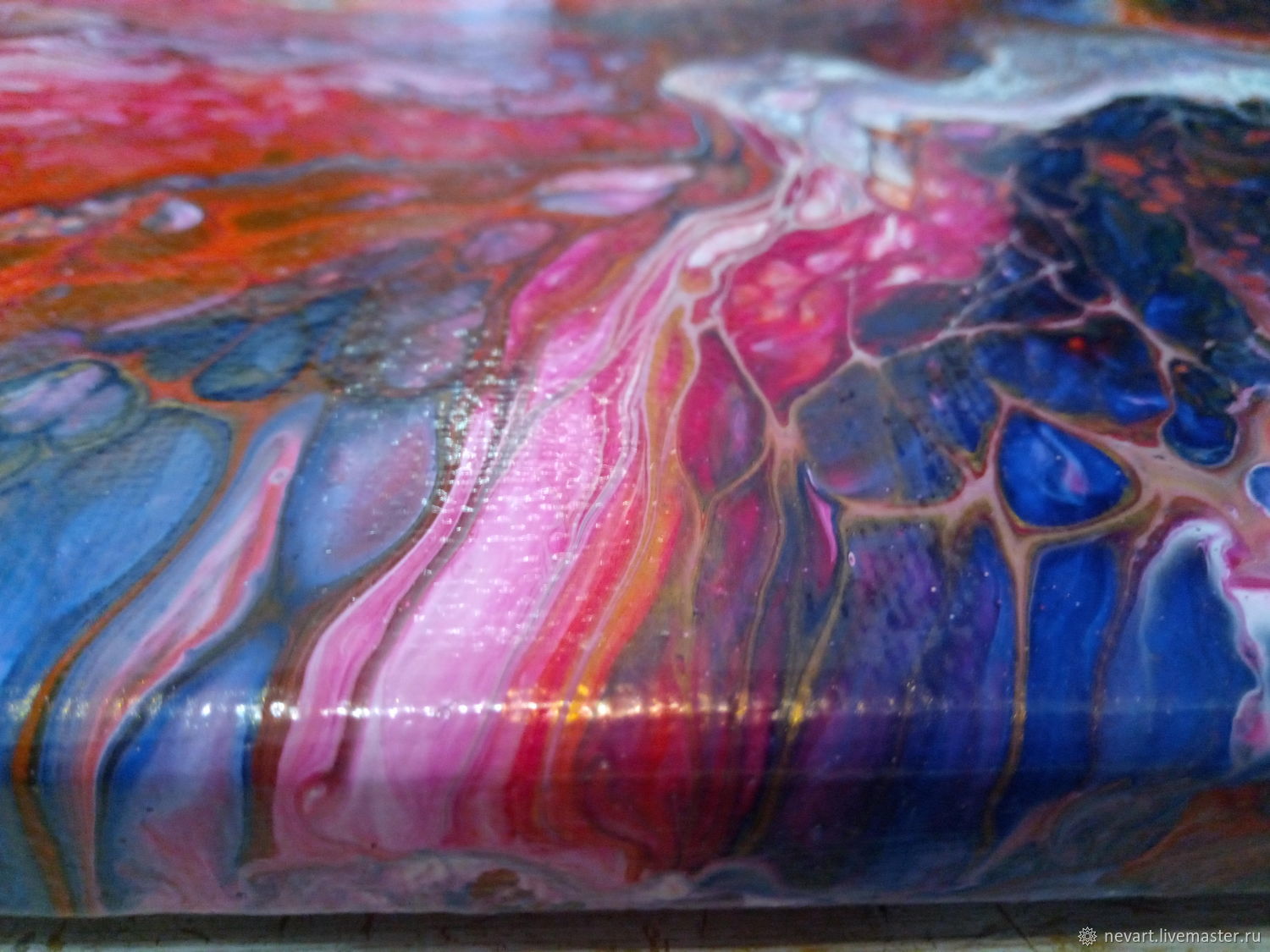 Интерьерная картина акрилом абстракция "Любовь и нежность" в интернет ...