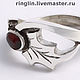 Ring-Holly with garnet. Rings. Ringlin's shop. Online shopping on My Livemaster.  Фото №2