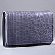 Women's wallet with a coin holder made of genuine crocodile leather IMA0216E44, Wallets, Moscow,  Фото №1