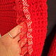 Red knitted Vest ' Carmen lace'. Vests. vyazanaya6tu4ka. My Livemaster. Фото №4